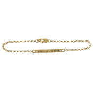 Picture of Gold ID Bracelet with Genuine Diamonds